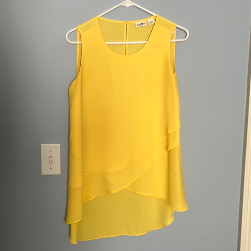 Cato yellow tank, size small